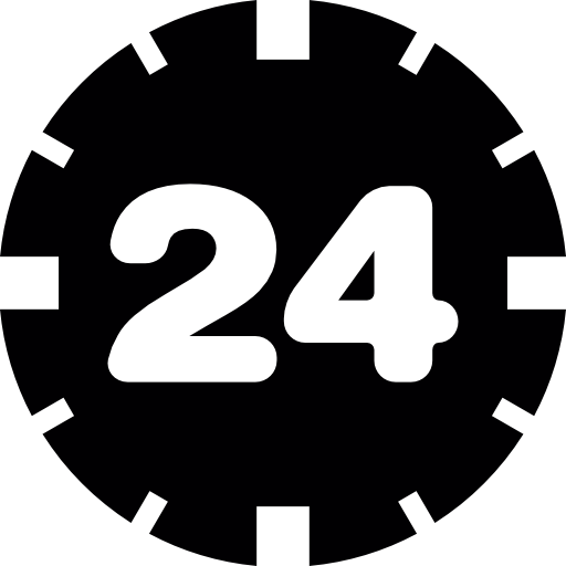 24 hours service symbol